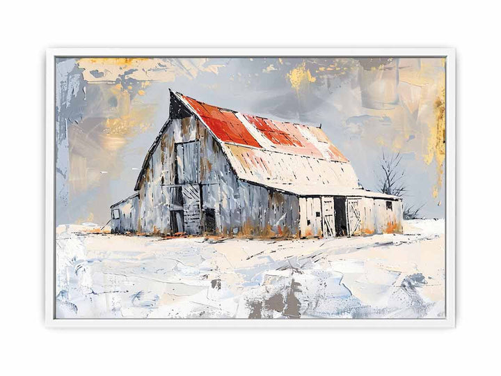 white barn art Art  Painting