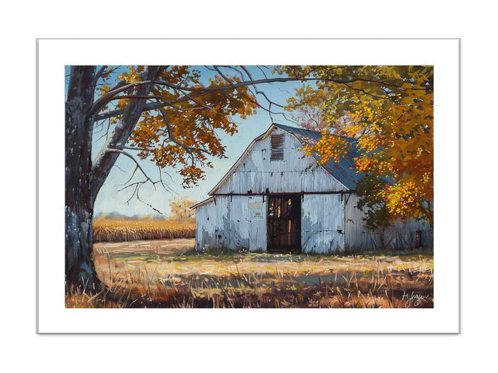  Countryside barn framed Print