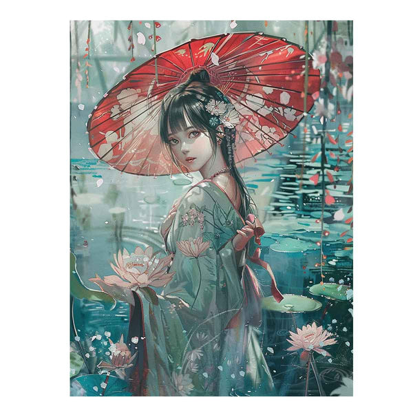 Japanise lady Art Print