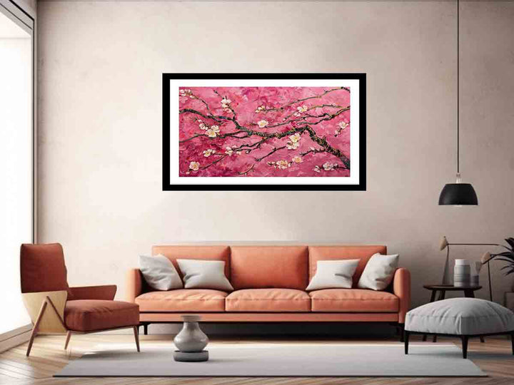  Pink Almond Branches Art Print