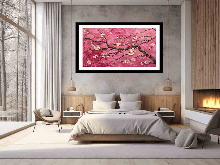  Pink Almond Branches Art Print