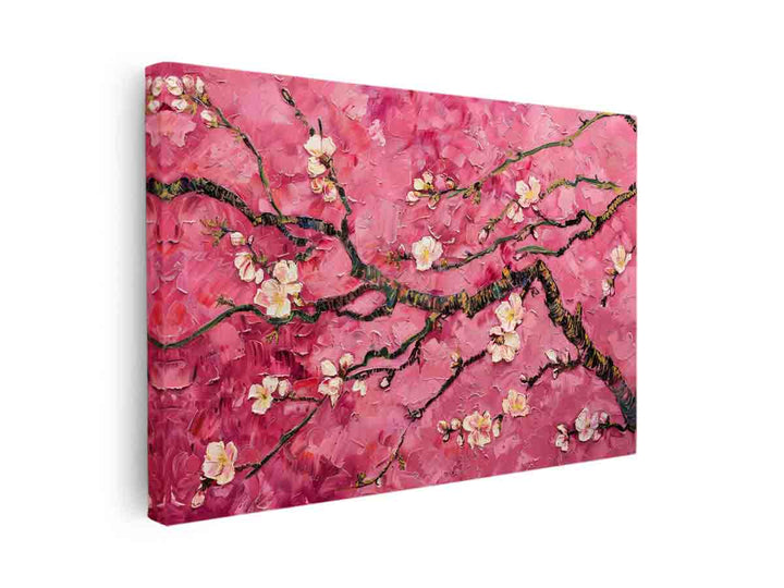  Pink Almond Branches canvas Print