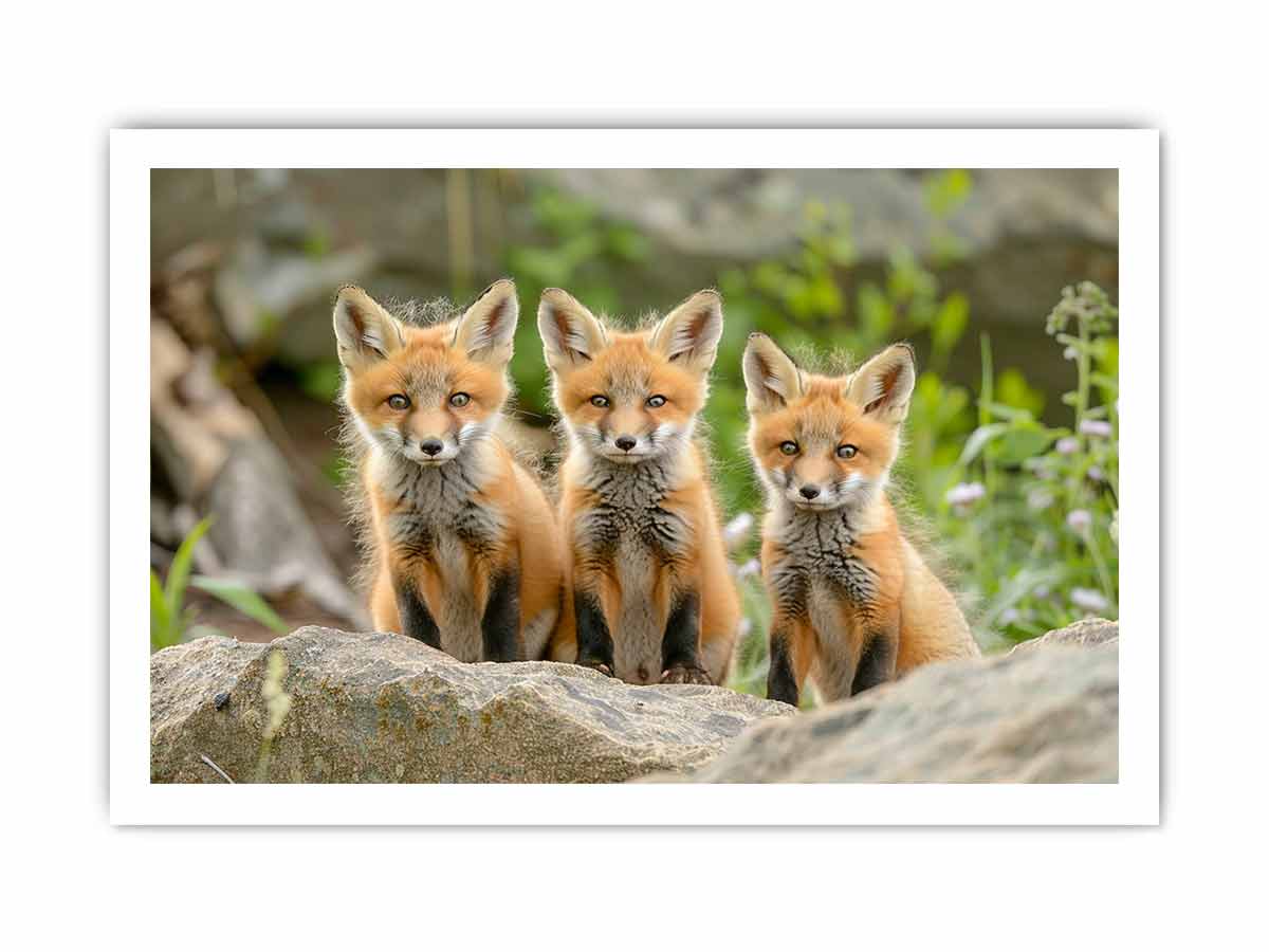 Red Fox  Art framed Print