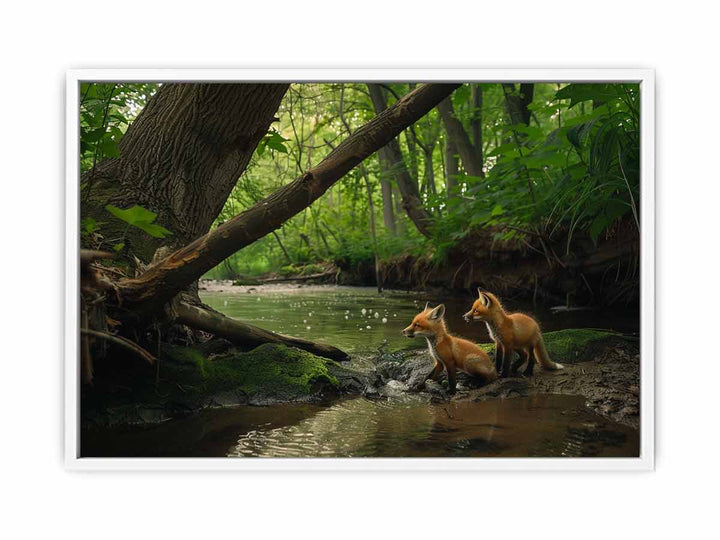 Red fox in Jungle  Art Painting
