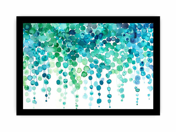 Watercolor Dots Art framed Print