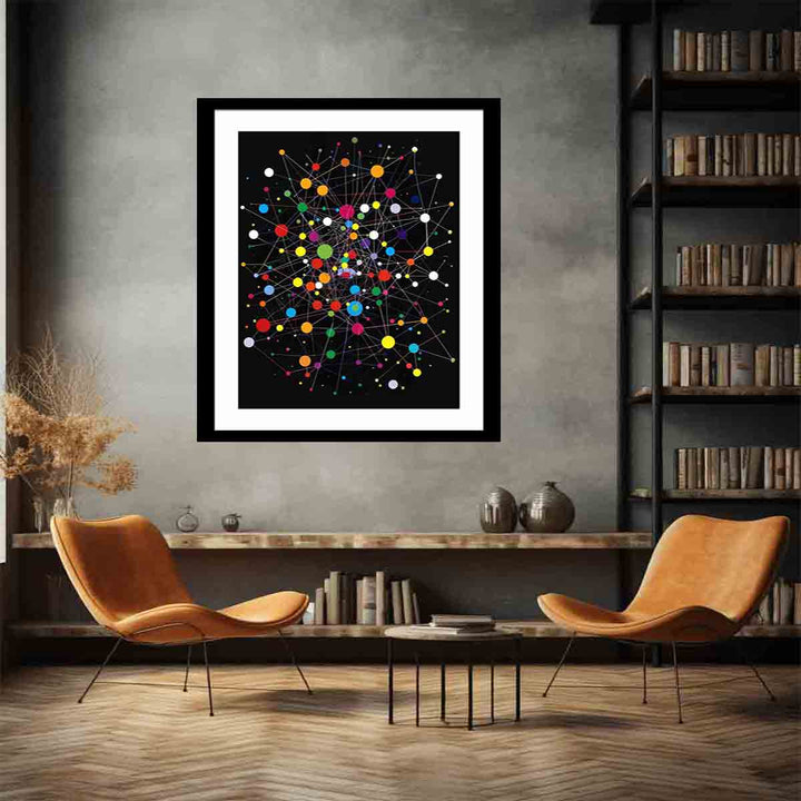 Rainbow Dots Art Print
