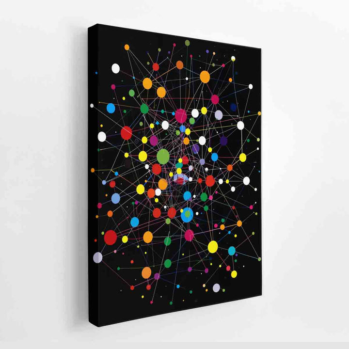 Rainbow Dots canvas Print
