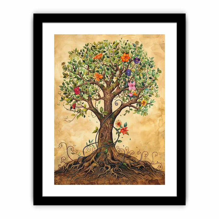 Tree of life art framed Print
