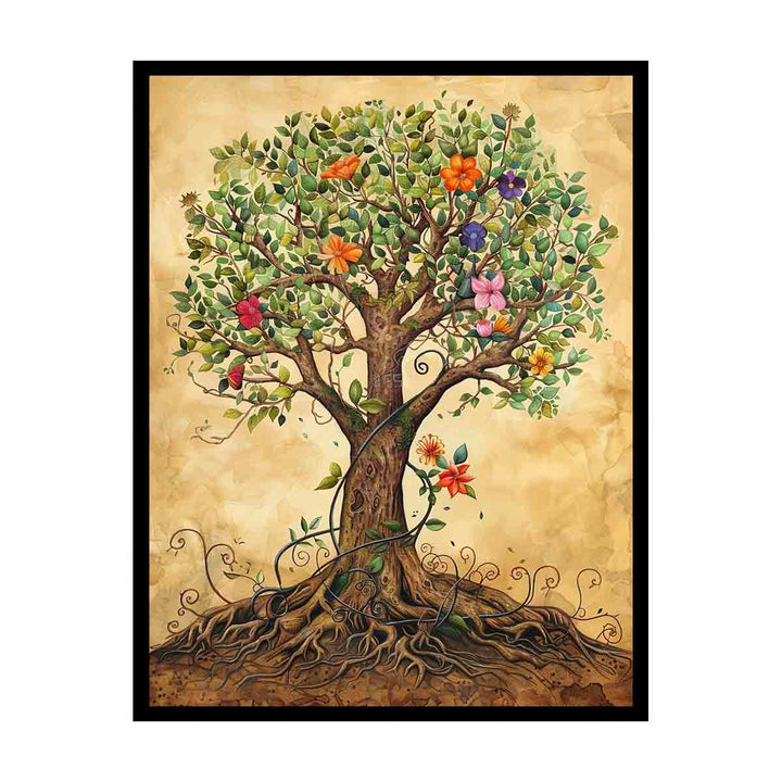 Tree of life art canvas Print