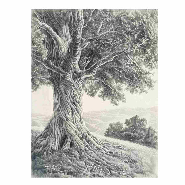 Tree of Peace  Pencil  Art Print