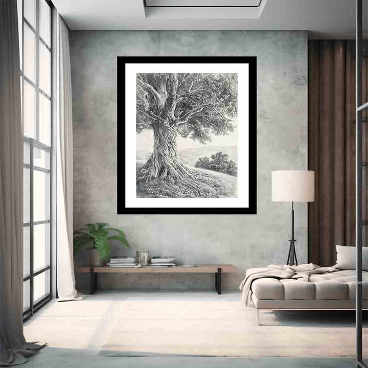 Tree of Peace  Pencil  Art Print