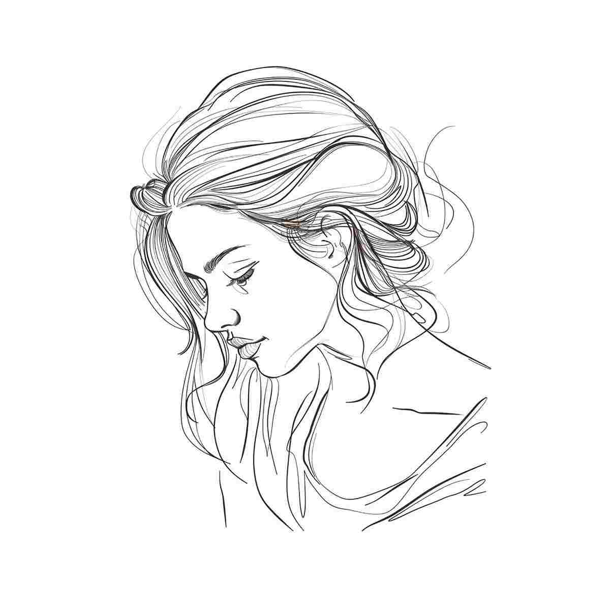 Women Looking Down