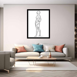 Simple Female Body Line  