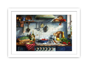 Kitchen Art framed Print