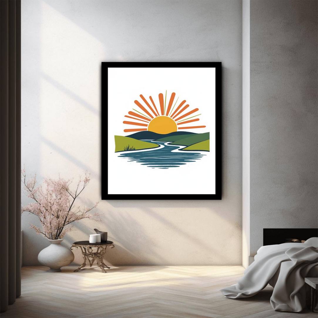 Minimalist sunrise