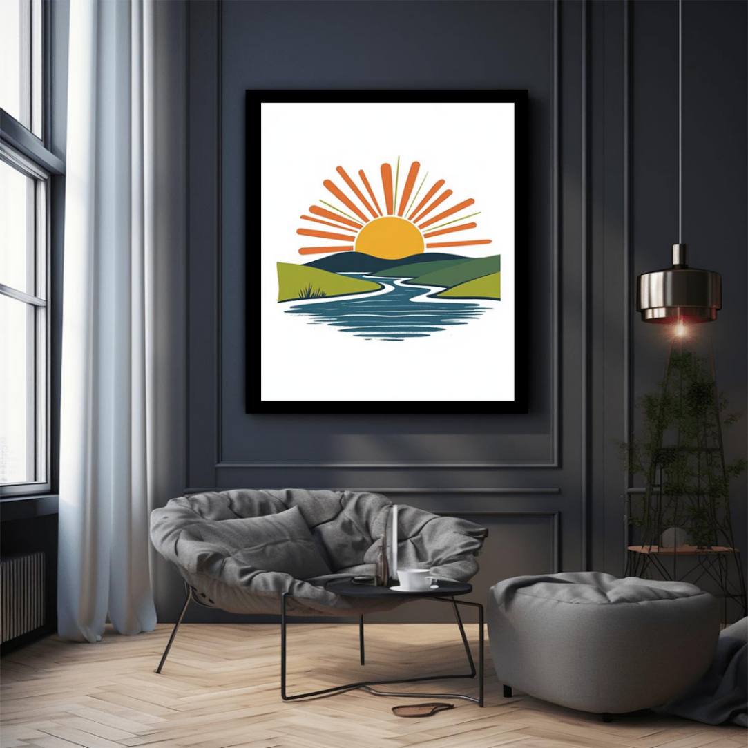 Minimalist sunrise