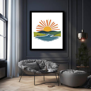 Minimalist sunrise