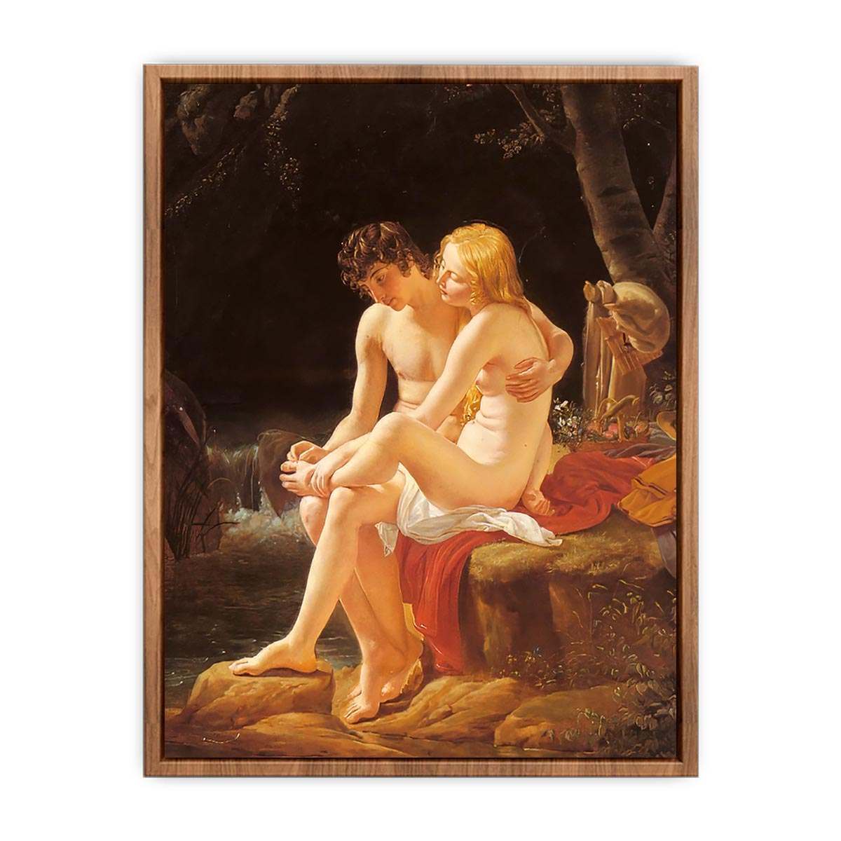 Daphne and Chloe by Louis Hersent Poster