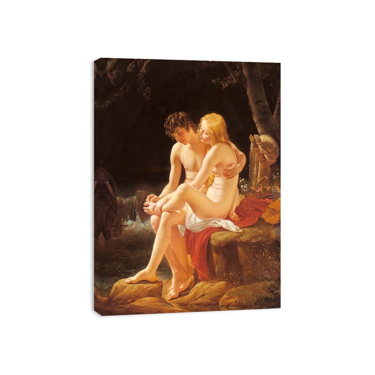 Daphne and Chloe by Louis Hersent Painting