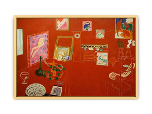 Red studio  Streched canvas
