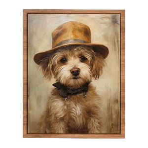 Dog Wearing Hat Art  Painting