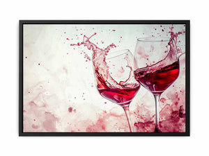 Red wine Splash Art 