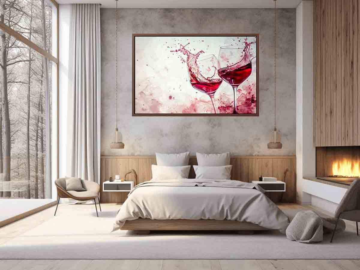 Red wine Splash Art 