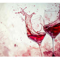 Red wine Splash Art 