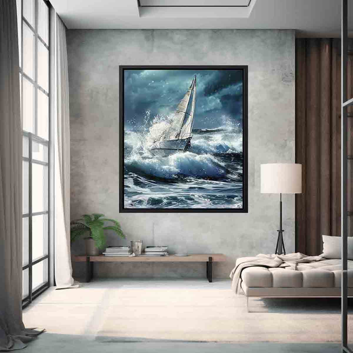 Sailboat Splash Art 
