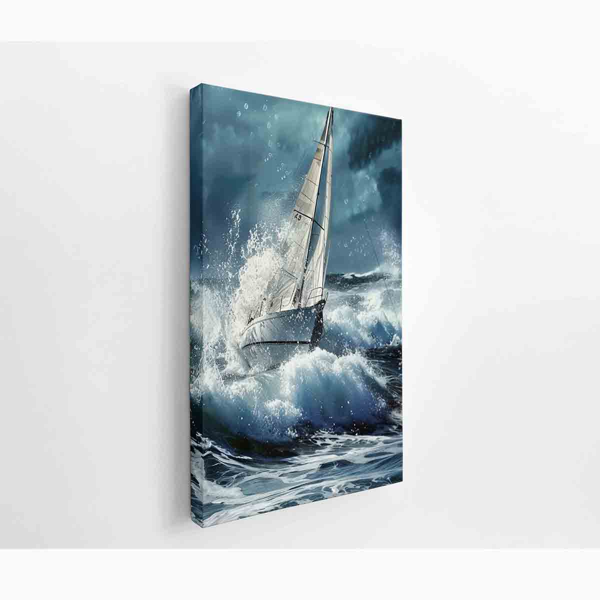 Sailboat Splash Art 