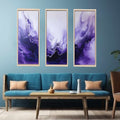 3 Panel  Purple Painting