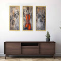 3 Panel Violin Painting