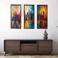 Skyline Painting - 3 Piece Set
