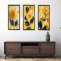 Botanical Yellow Flowers  - 3 Piece Set
