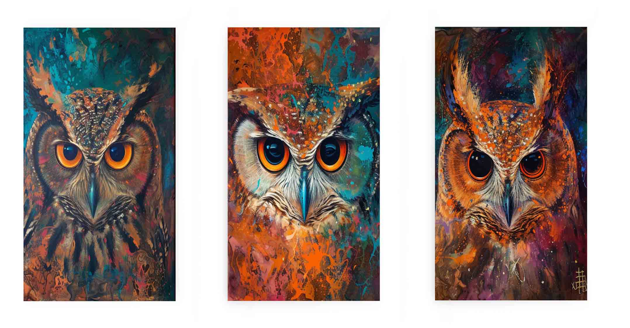 Owls  Painting Set
