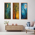 3 Piece Sun & moon   Art Set