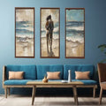 Couple Love Beach Painting Set of 3