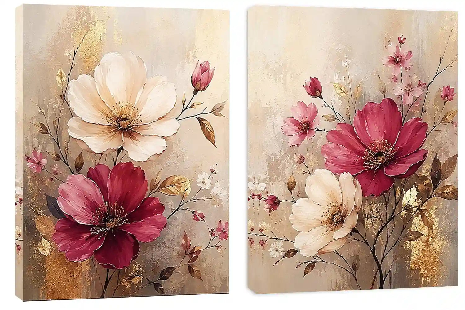 Flower Painting Set of 2