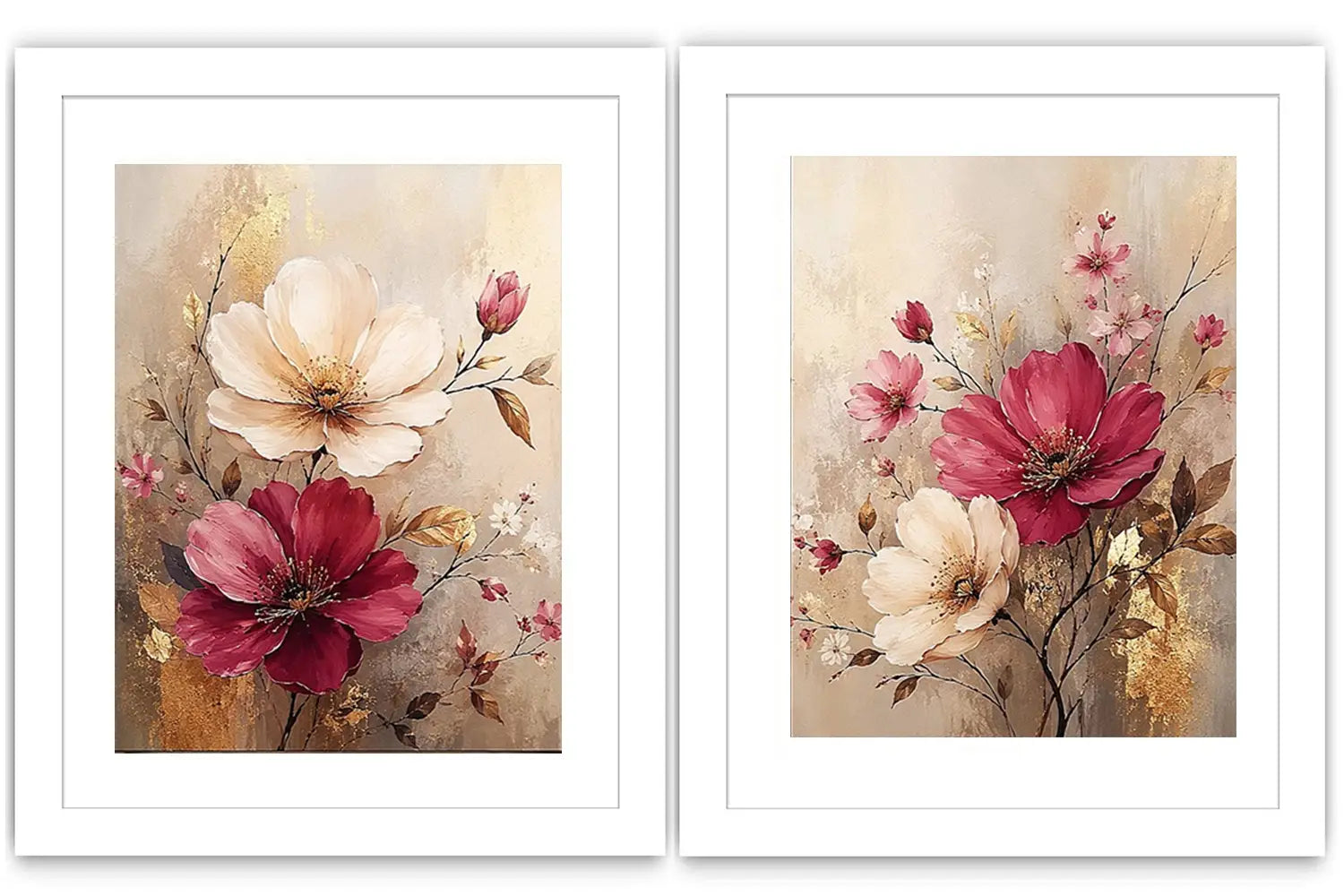 Flower Painting Set of 2