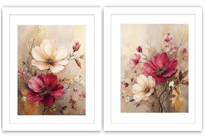 Flower Painting Set of 2