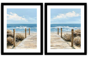 Coastal Kangaroo Dawn 2 Piece Art Set
