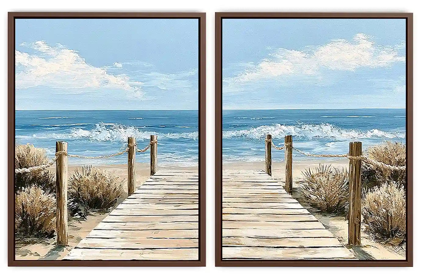 Coastal Kangaroo Dawn 2 Piece Art Set