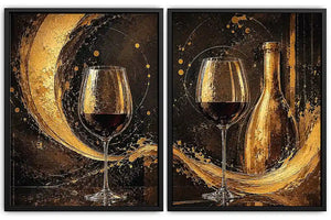  Wine Galsses Gold