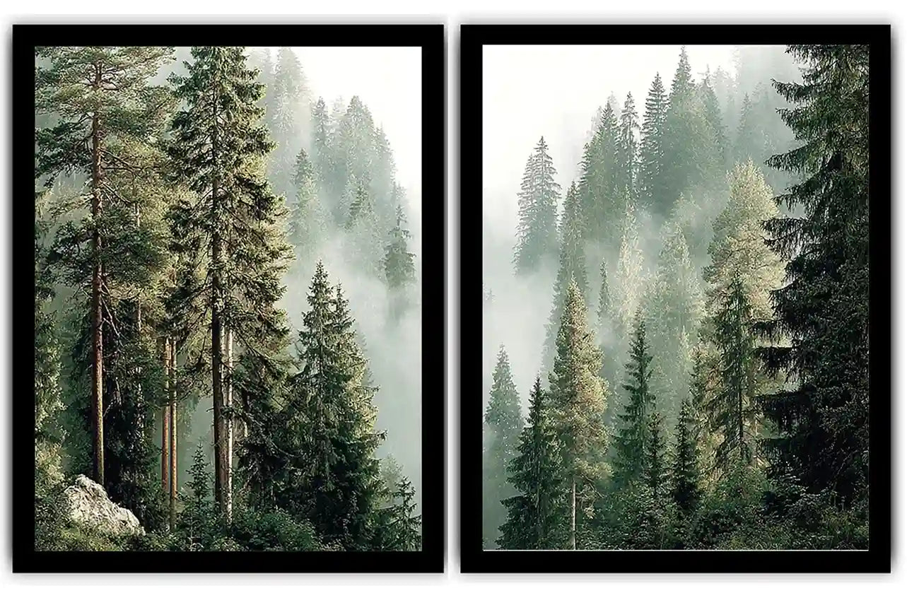 Misty Shoreline 2 Piece Art Set