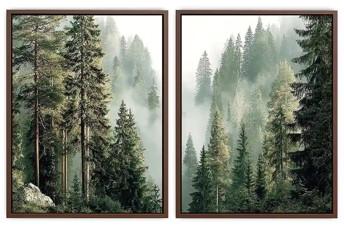 Misty Shoreline 2 Piece Art Set