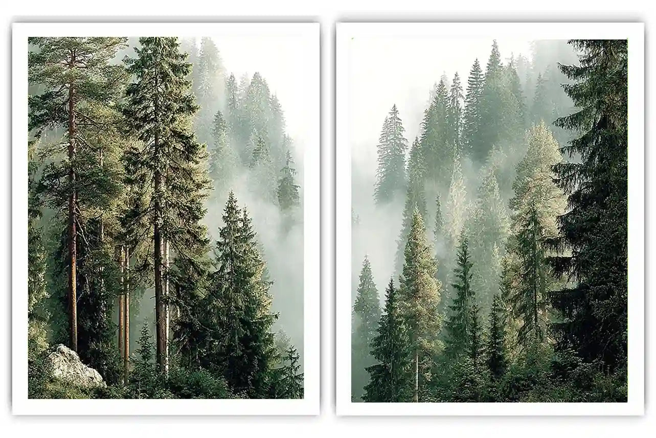 Misty Shoreline 2 Piece Art Set