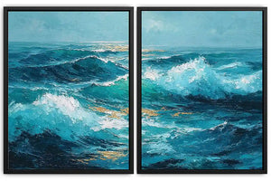 Golden Reverie 2 Piece Art Set