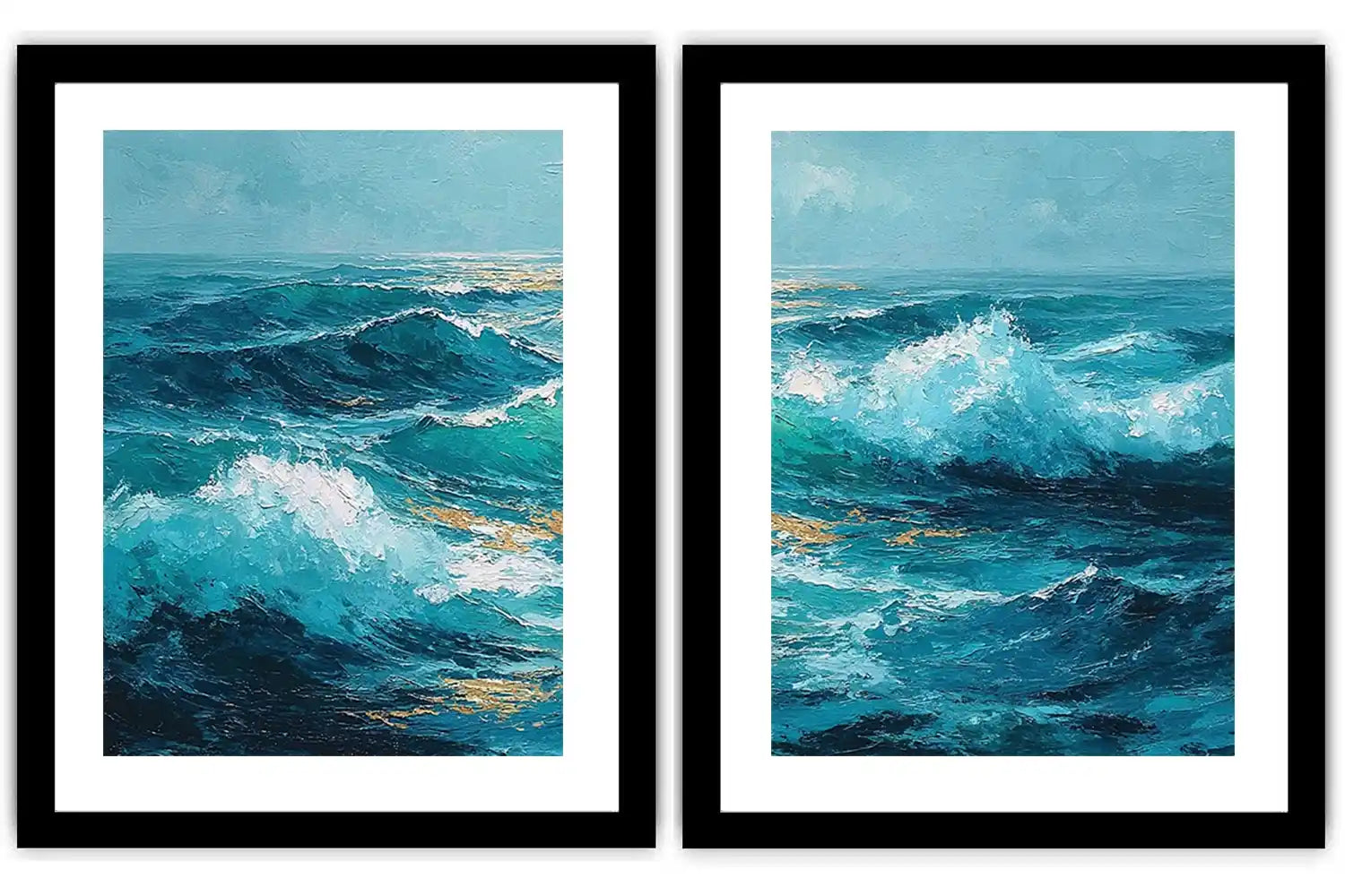 Golden Reverie 2 Piece Art Set