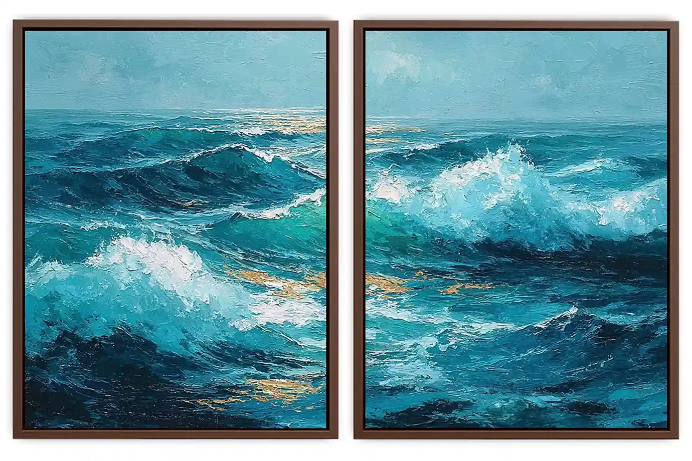 Golden Reverie 2 Piece Art Set