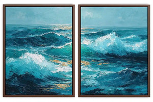 Golden Reverie 2 Piece Art Set